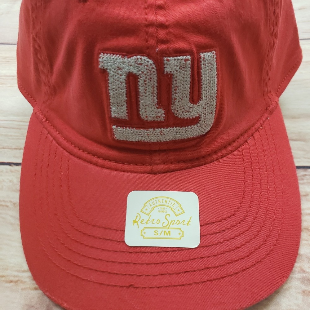 New York Giants Hat Cap Fitted Mens S/M Red White NFL Football Retro‎ Sport - Picture 2 of 8